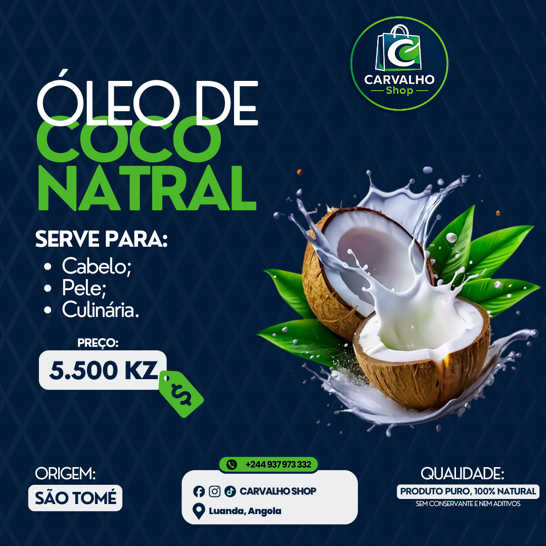 Óleo de Coco Natural