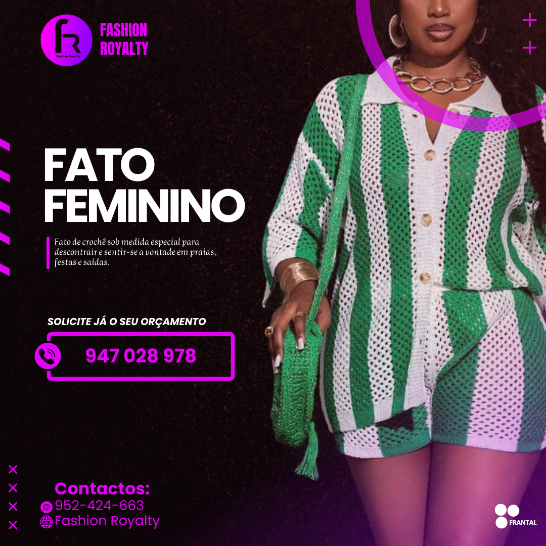 Fato Feminino de Crochê